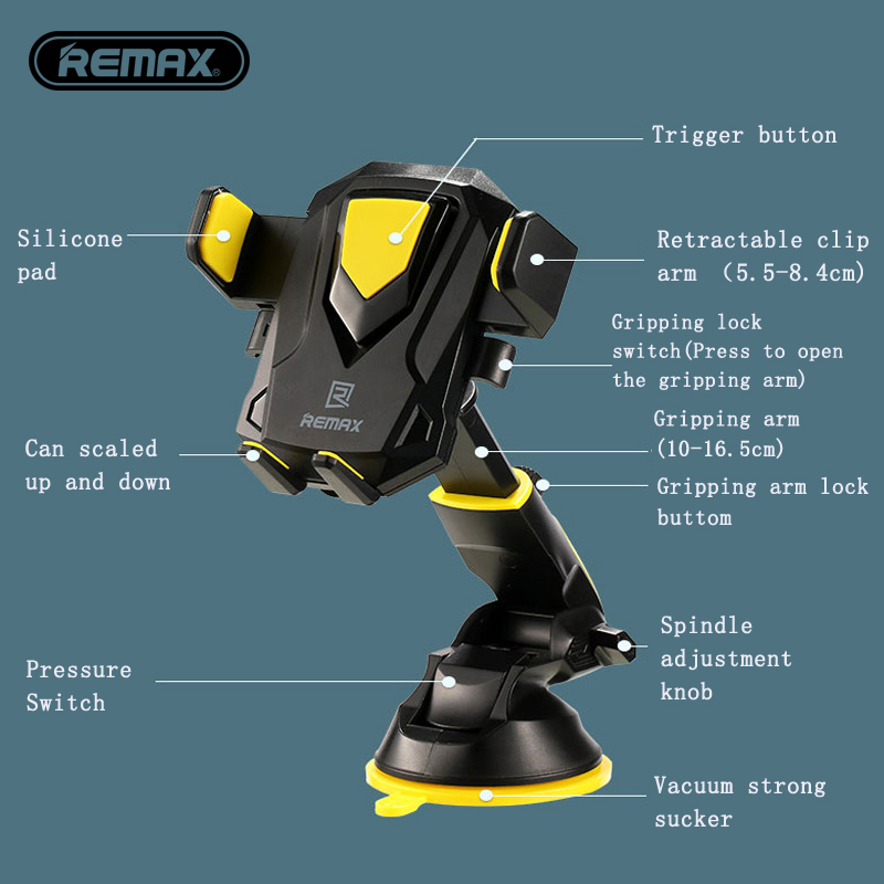 Βάση Κινητού Αυτοκινήτου REMAX - Car & Desktop Holder Transformer 